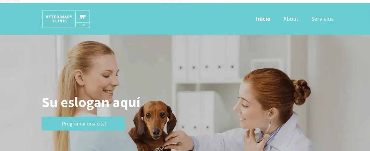 Diseño web Veterinario